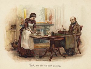 Ruth og biffpuddingen (chromolitho) av English School