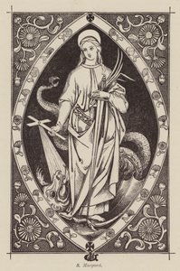 S Margaret (gravering) av English School