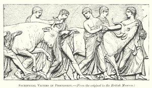 Offerofre i prosesjon (gravering) av English School