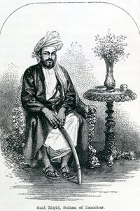 Said Majid, Sultan av Zanzibar (gravering) av English School