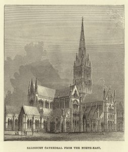 Salisbury Cathedral fra nord-øst av English School