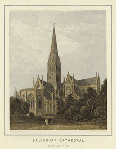 Salisbury Cathedral, utsikt mot sørøst av English School