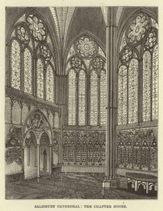 Salisbury Cathedral, kapittelhuset av English School