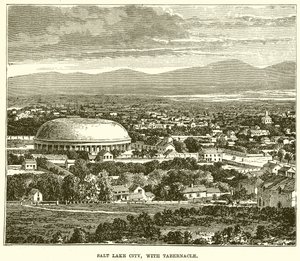 Salt Lake City, med Tabernakel av English School