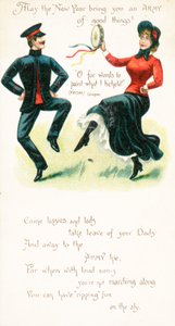 Frelsesarmeens dansere, nyttårskort av English School