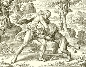 Samson og løven av English School