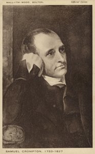 Samuel Crompton (1753–1827), engelsk oppfinner av det spinnende muldyret (lito) av English School