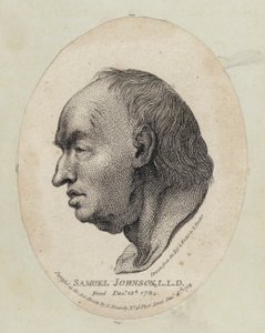 Samuel Johnson , engelsk forfatter og leksikograf (etsing) av English School