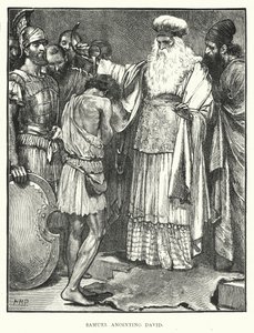 Samuel salver David (gravering) av English School