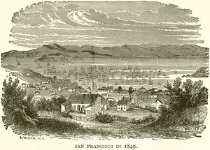 San Francisco i 1849 av English School