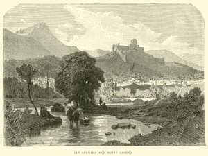 San Germano og Monte Cassino av English School