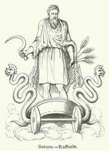 Saturn (gravering) av English School