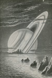 Saturn som en solnedgang av English School