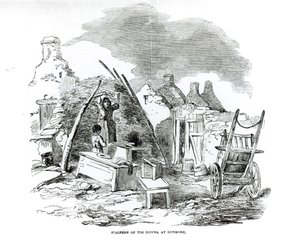 Scalpeen av Tim Downs, ved Dunmore, fra #39;The Illustrated London News#39;, søndag 22. desember 1849 (lito) (s/h-foto) av English School