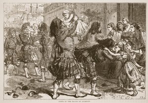 Scene at the Relief of Lucknow, illustrasjon fra Cassells Illustrated History of England av English School