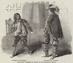 Scene fra Presented at Court, på Haymarket Theatre av English School