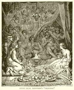 Scene fra Tennysons Princess av English School