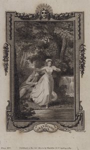 Scene fra The History of Sir Charles Grandison, av Samuel Richardson av English School