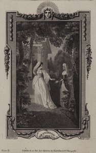 Scene fra The History of Sir Charles Grandison, av Samuel Richardson av English School