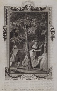 Scene fra The Virtuous Orphan, av Mary Collyer av English School