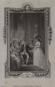 Scene fra The Virtuous Orphan, av Mary Collyer av English School
