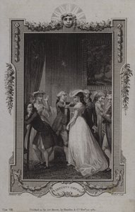 Scene fra The Virtuous Orphan, av Mary Collyer av English School