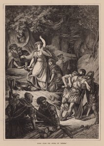 Scene fra operaen «Norma» (gravering) av English School