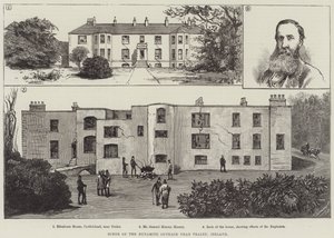 Scene av Dynamite Outrage nær Tralee, Irland (gravering) av English School