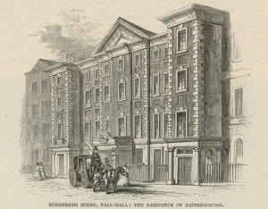 Schomberg House, Pall Mall, London, residensen til Thomas Gainsborough av English School