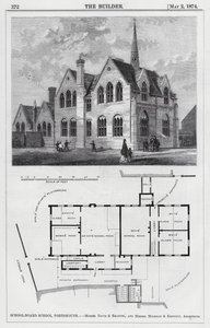 Skolestyreskole, Portsmouth (gravering) av English School
