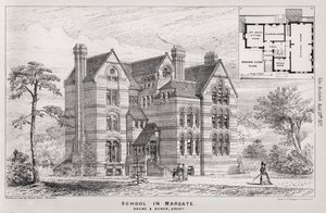 Skole i Margate (gravering) av English School