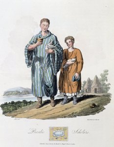 Skolegutt og hans mester - i "" keltere og gotere, skikker til innbyggerne på de britiske øyer på begynnelsen av 600-tallet og i gotiske nasjoner på vestkysten av Østersjøen", av S.R. Meyrick og Ch. Smith av English School