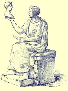 Skulptør, illustrasjon fra History of Rome av Victor Duruy, utgitt 1884 (digitalt forbedret bilde) av English School