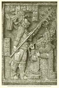 Skulpturer av aztekerne. -- Overligger ved Lorillard (gravering) av English School
