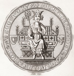 Seal of John Balliol, ca. Fra Iconographia Scotica eller Portraits of Illustrious Persons of Scotland, utgitt 1797. av English School