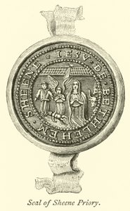 Segl av Sheene Priory av English School