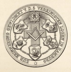Seal of the Masons of Hamburg, fra 