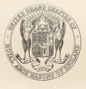 Seal of the United Grand Chapter of Royal Arch Masons of England, 1817, fra 