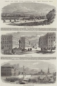 Krigens sete, Odessa, ved Svartehavet (gravering) av English School