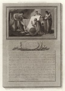 Sebastian Cabot forklarer oppdagelsene sine til Henry VII av English School