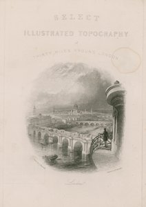 Velg illustrert topografi på tre mil rundt London av English School