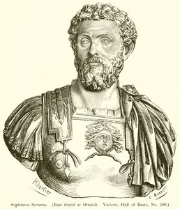 Septimius Severus. (Bust funnet hos Otricoli. Vatiean, Hall of Busts, nr. 290)