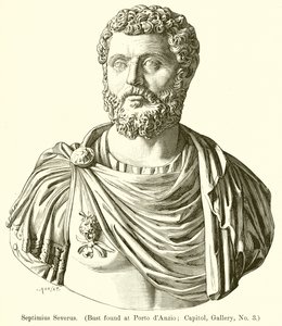 Septimius Severus. (Byste funnet på Porto dAnzio; Capitol, Gallery, nr. 3)