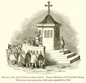 Preken ved St Pauls Cross langfredag av English School