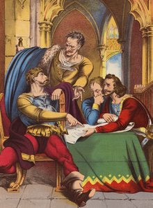 Shakespeare: Henrik IV, del I (kromolitho) av English School