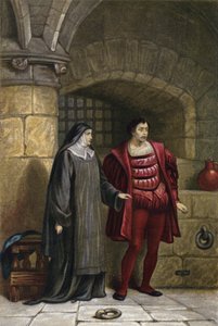 Shakespeare, Mål for mål, Akt III, Scene 1 (chromolitho) av English School