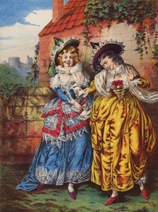Shakespeare: De muntre koner fra Windsor (chromolitho) av English School