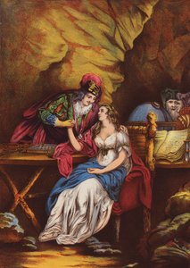 Shakespeare: Stormen (kromolitho) av English School