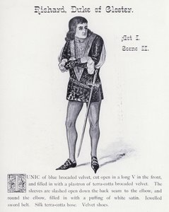 Shakespeares King Richard III: Richard, Duke of Gloster, Act I, Scene II (litho) av English School