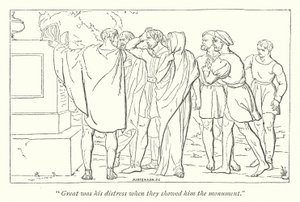 Shakespeares Pericles, Prince Of Tyre; Cleon viser Pericles graven til Marina (gravering) av English School